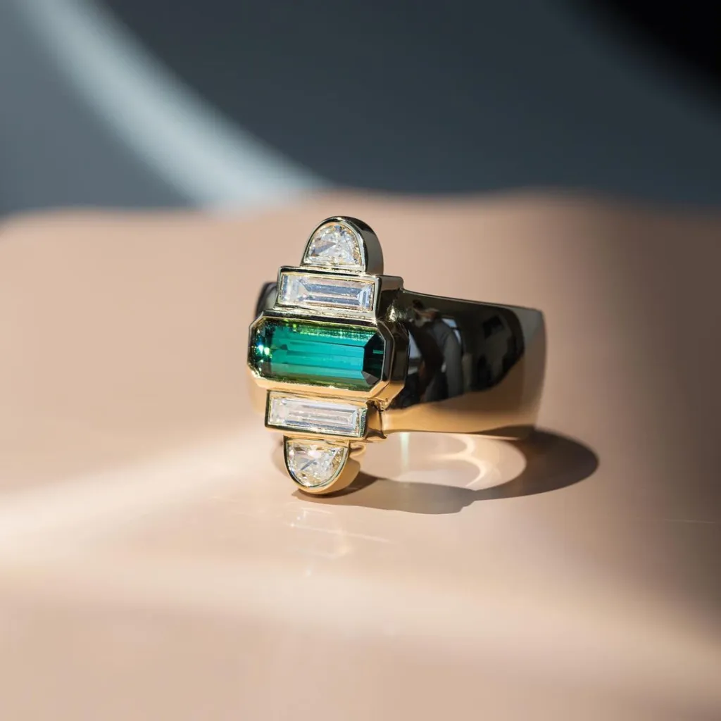 geometric-diamond-and-emerald-engagement-ring