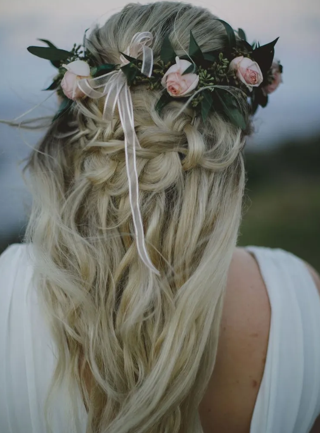 A Beautiful Boho Half-Up Braid 