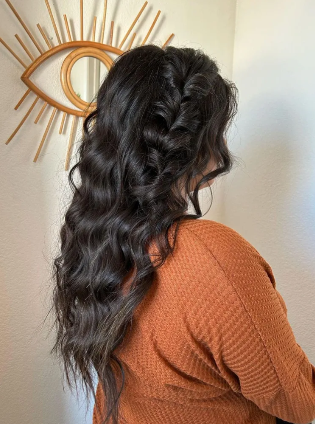 A Stylish Side Bubble Braid 