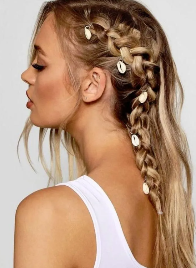 An Edgy Inside-Out Side French Braid 