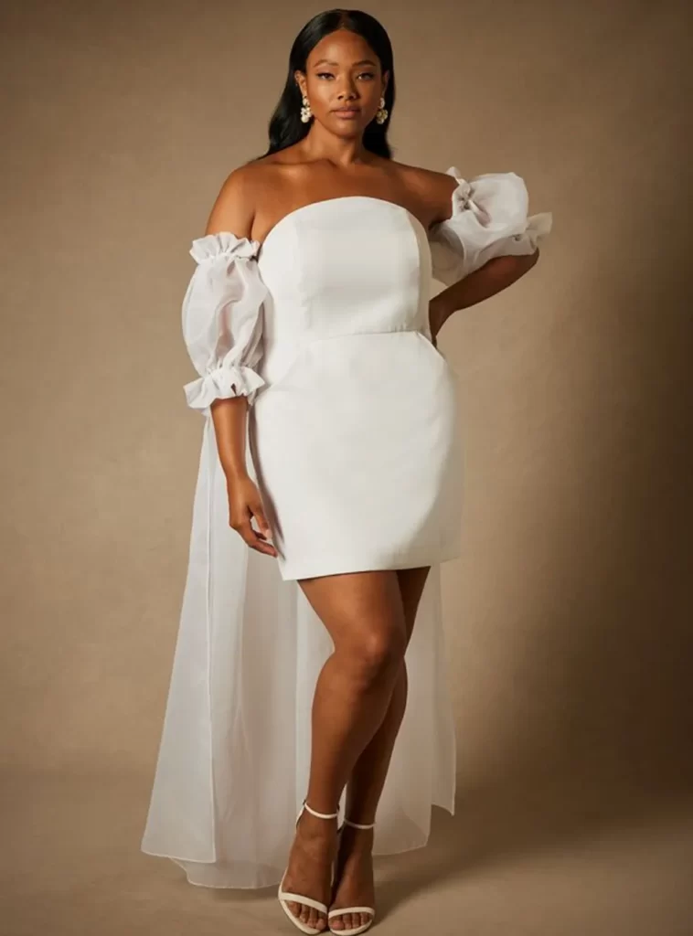 bridal-by-eloquii-mini-dress-with-puff-sleeve-cape