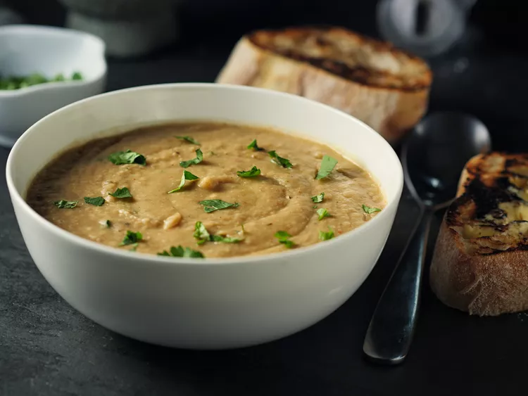 Rosemary Garlic Chickpea Soup
