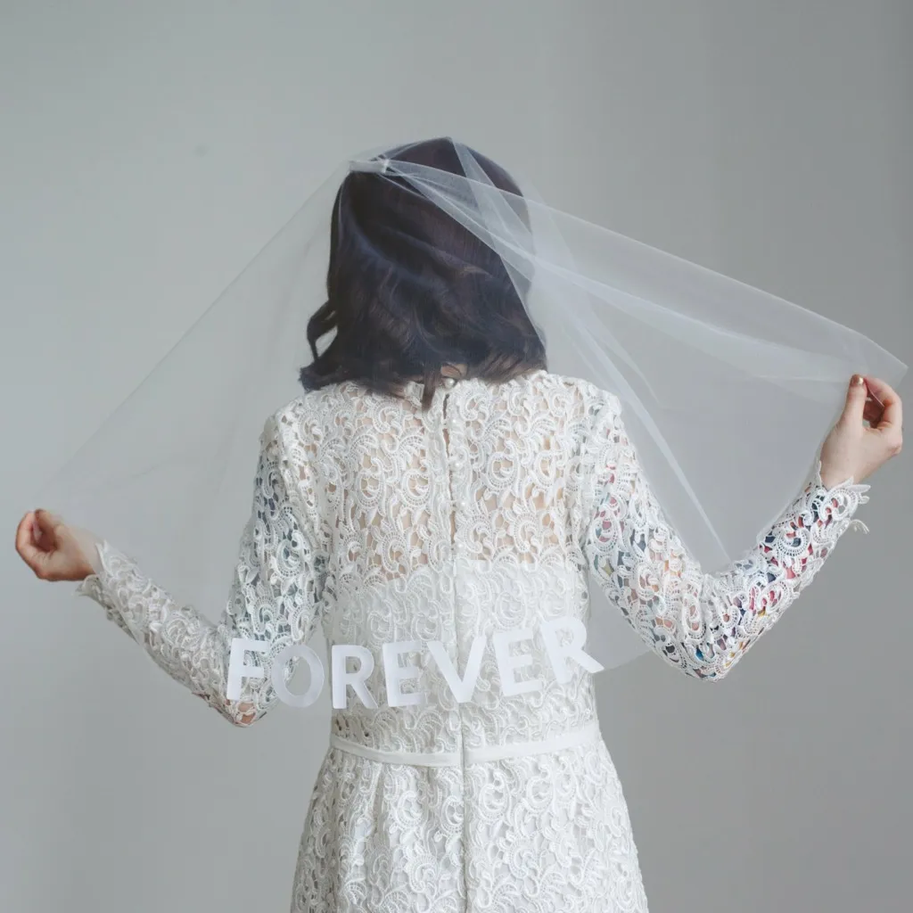 Custom-Slogan-Forever-veil-by-Crown-Glory