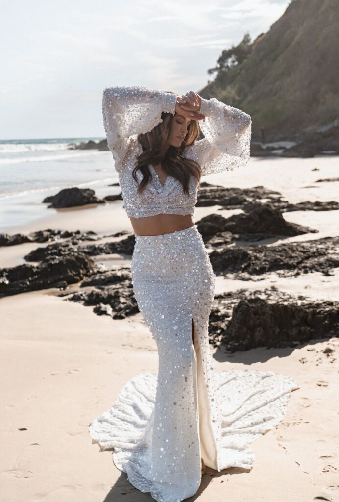 Two-piece wedding dress-8