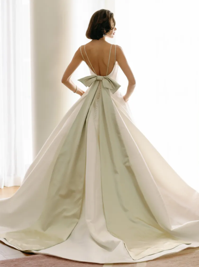 The Best Pastel Green Wedding Dress
