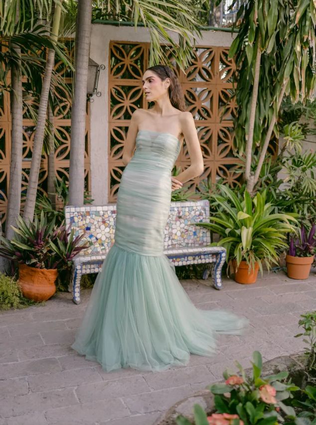 The Best Pistachio Green Wedding Dress
