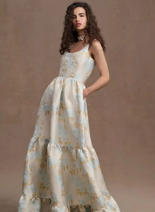 The Best Pastel Floral Wedding Dress
