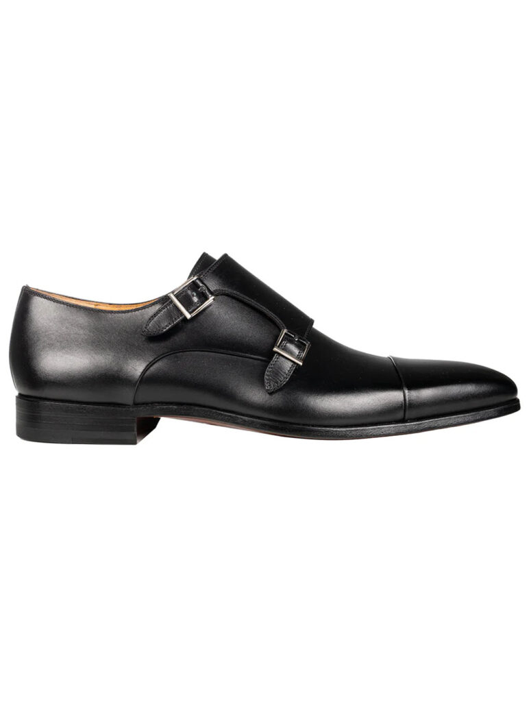 magnanni-double-monk-shoe-black