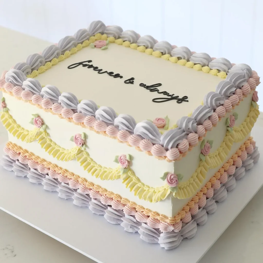 pastel-engagement-cake