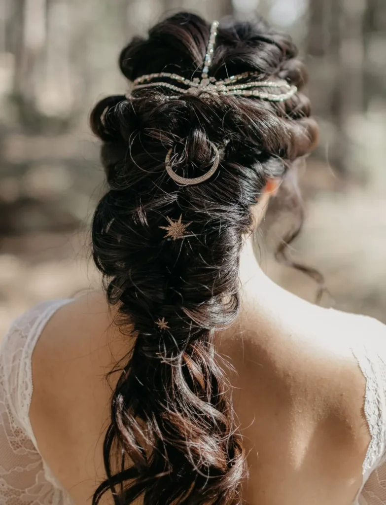 boho-twisted-braided-bridal-hairstyles-inspo-with-celestial-hair-pins