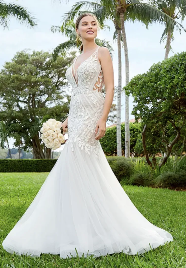 Adrianna Papell Platinum 31176 Mermaid Wedding Dress