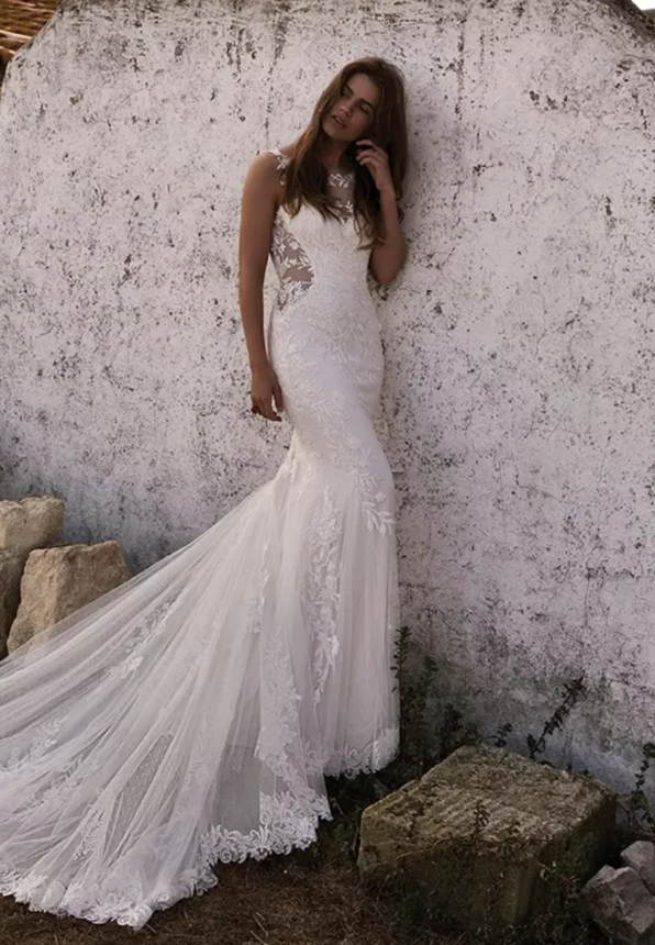 Lillian West Style 66143 Mermaid Wedding Dress