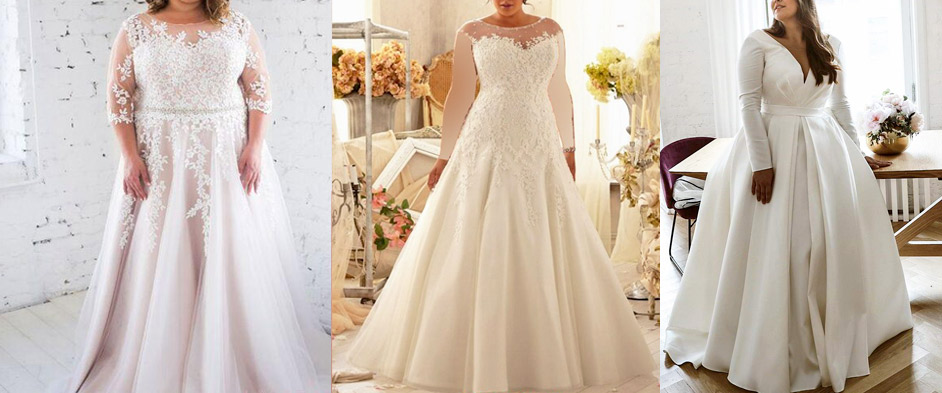 چه لباس عروسی برای افراد چاق مناسب است 