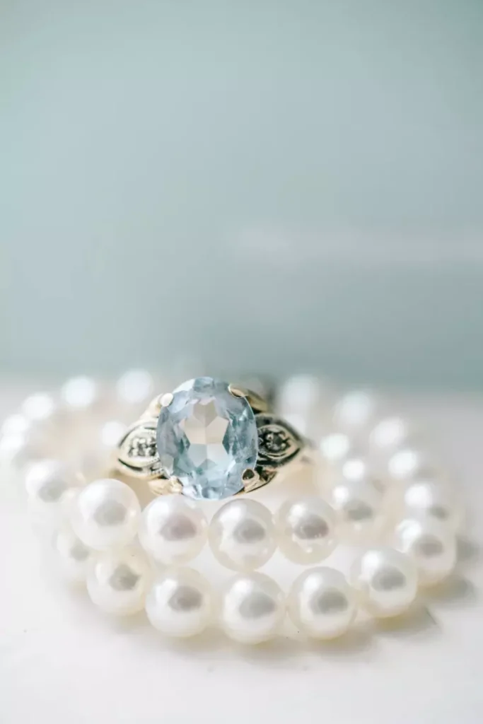 حلقهی سنگ آکوامارین