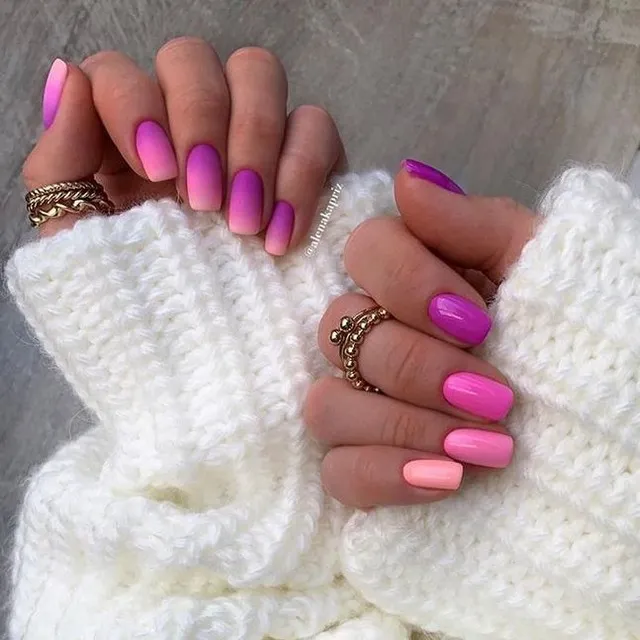 فرنچ گرادیان بنفش