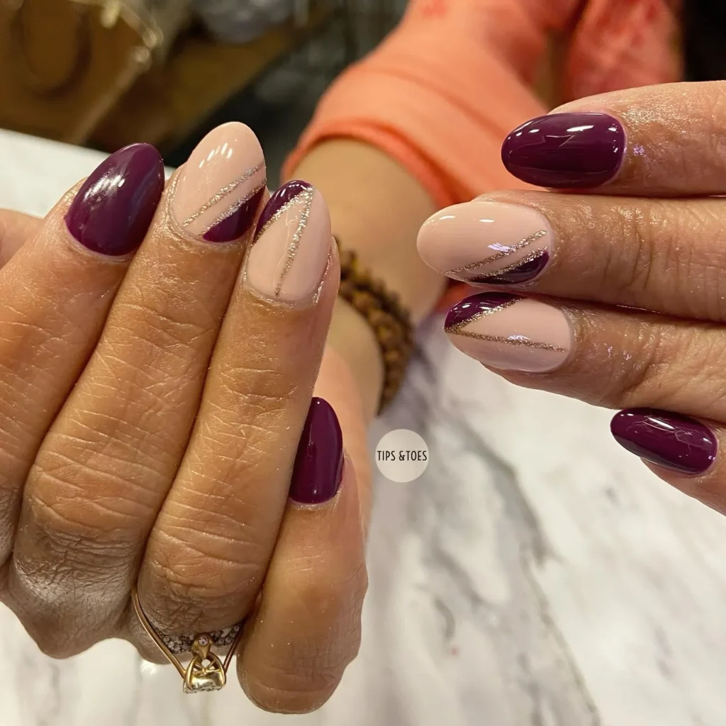 لاک‌ بنفش هندسی